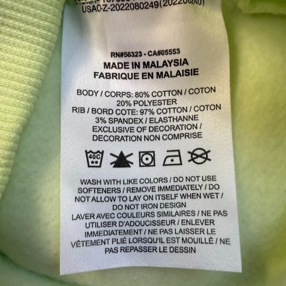 Nike All Kids Fit Sportswear Club Fleece Hoodie NWT - Size XS - Lime Ice‎ - Picture 10 of 11